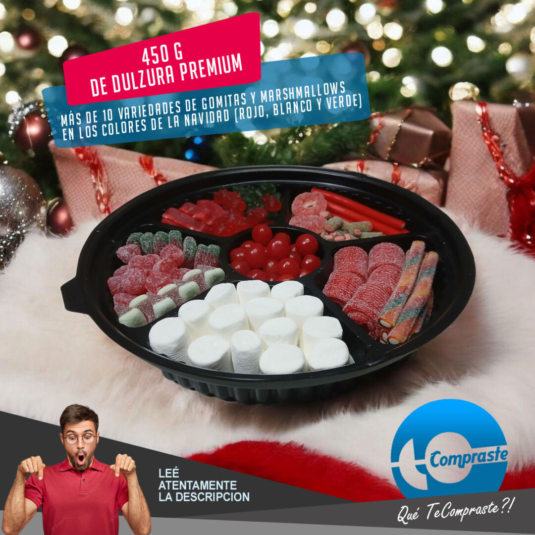 Bandeja Dulce Navidad Personalizada Con Tu Logo Regalo Empresarial - Alternativa Caja Navideña - Motivo: Celebremos Juntos - Imagen 9