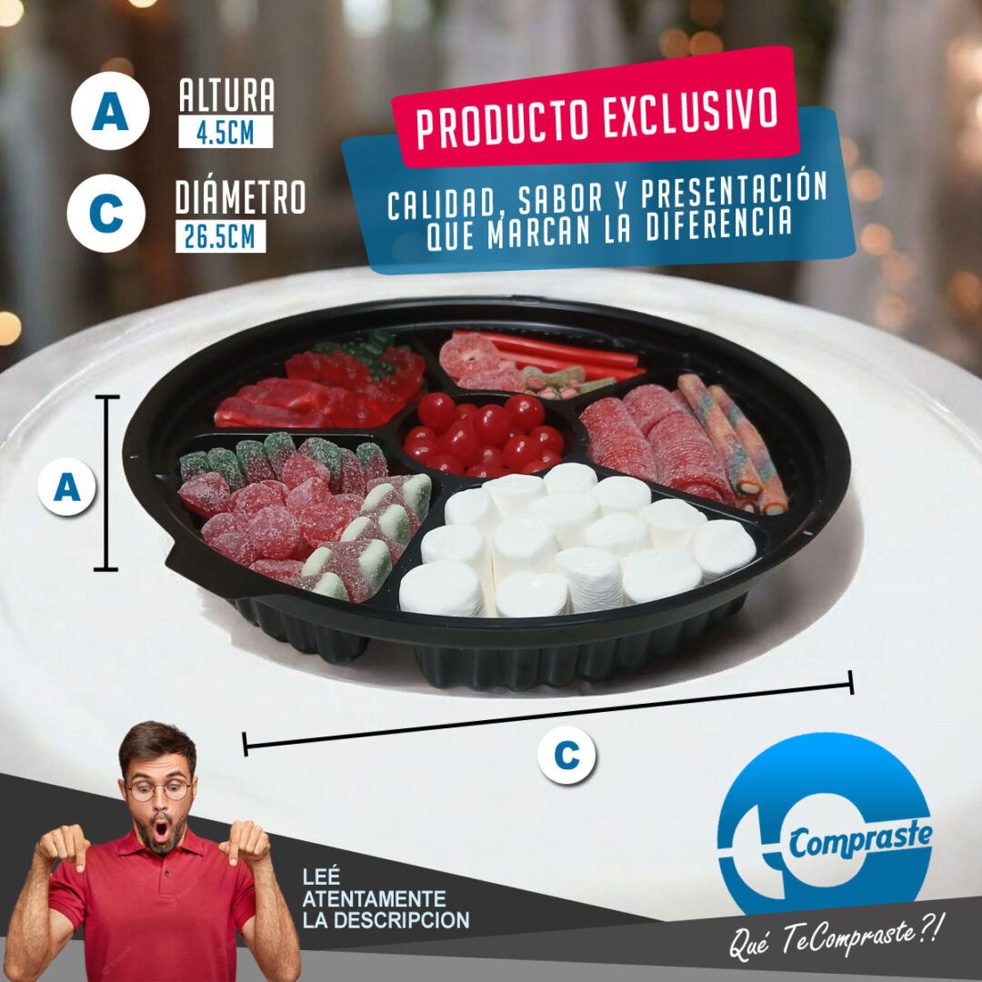 Bandeja Dulce Navidad Personalizada Con Tu Logo Regalo Empresarial - Alternativa Caja Navideña - Motivo: Celebremos Juntos - Imagen 2