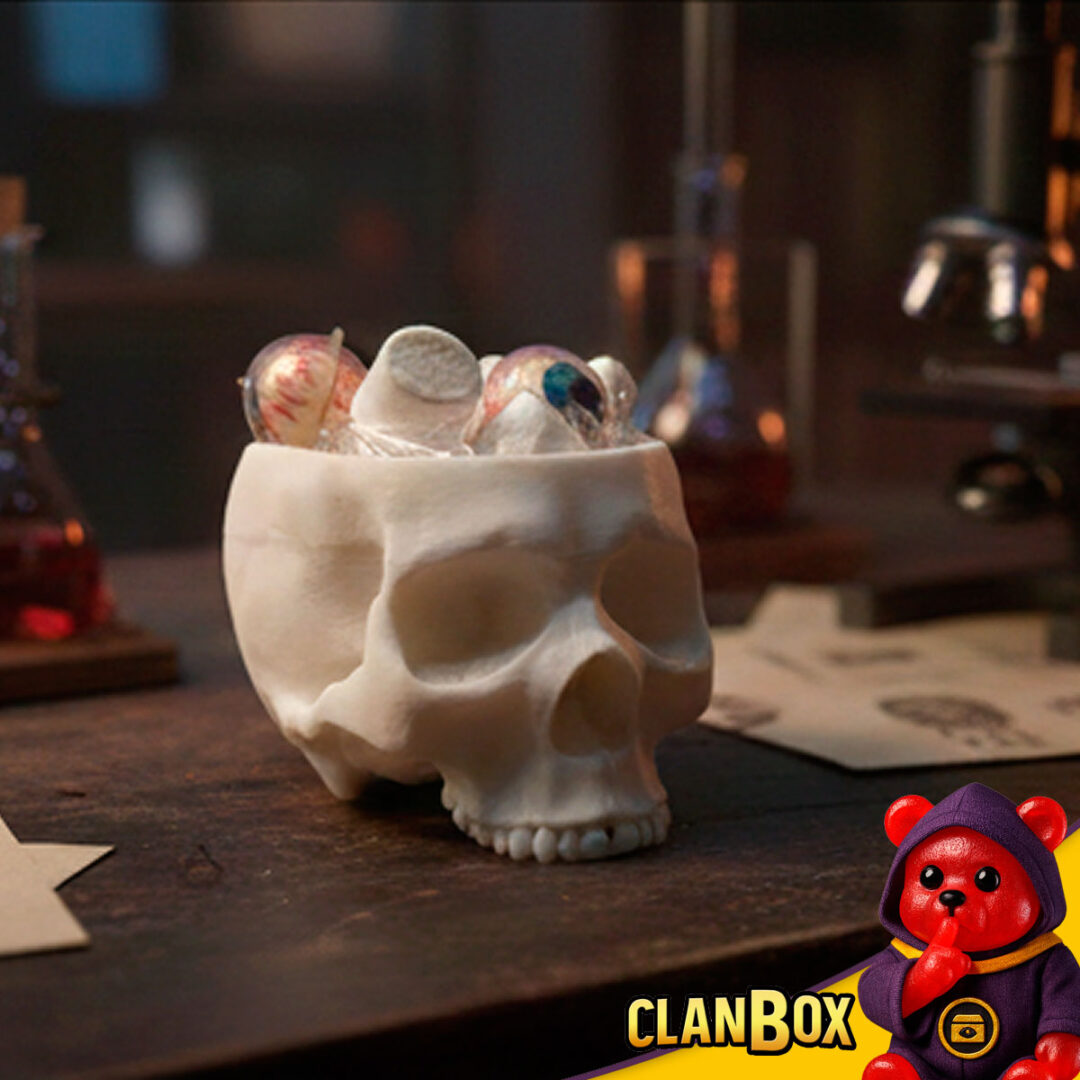Calavera Con Tapa Y Gomitas Dulces Craneo Adorno Gotico Dark - Imagen 6