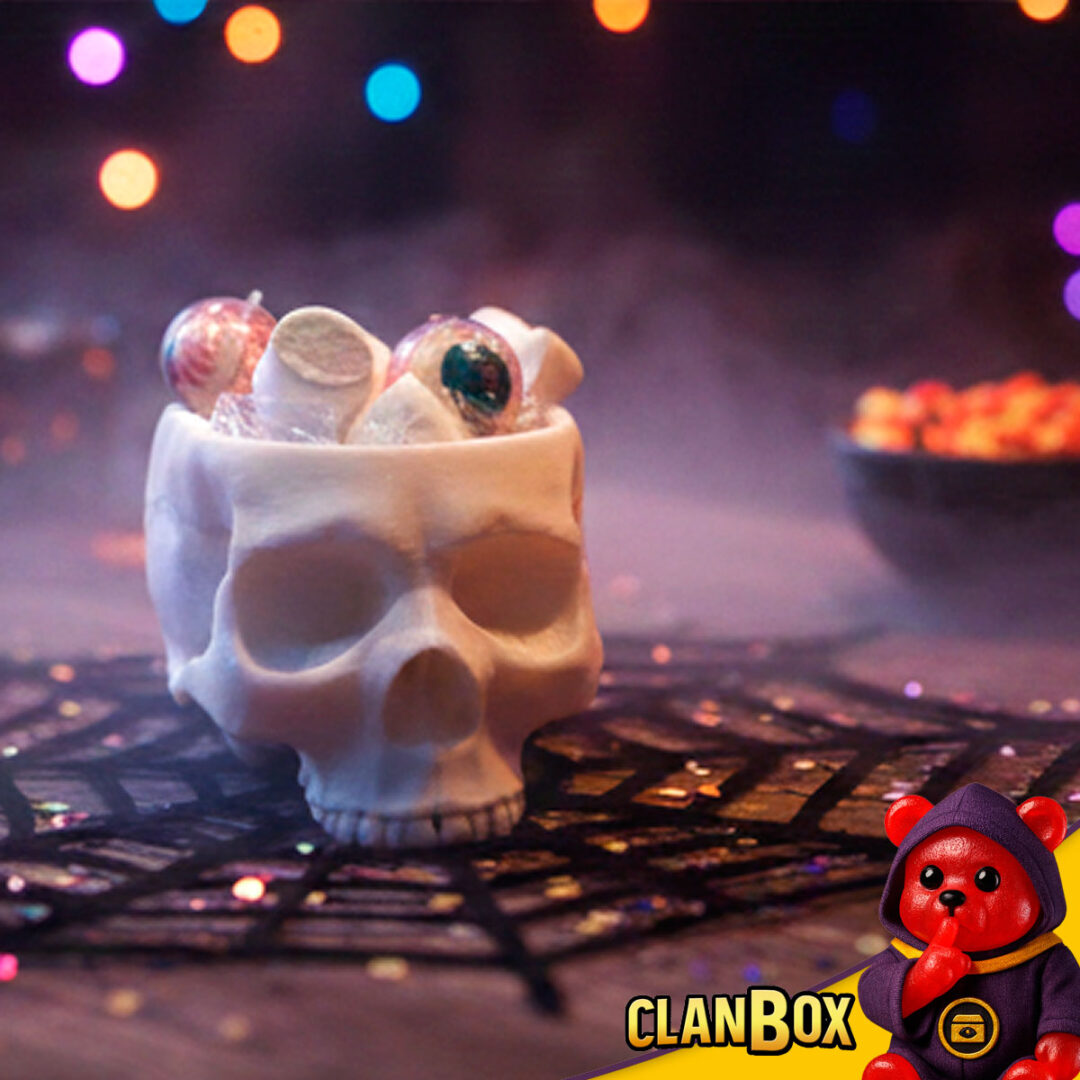 Calavera Con Tapa Y Gomitas Dulces Craneo Adorno Gotico Dark - Imagen 8
